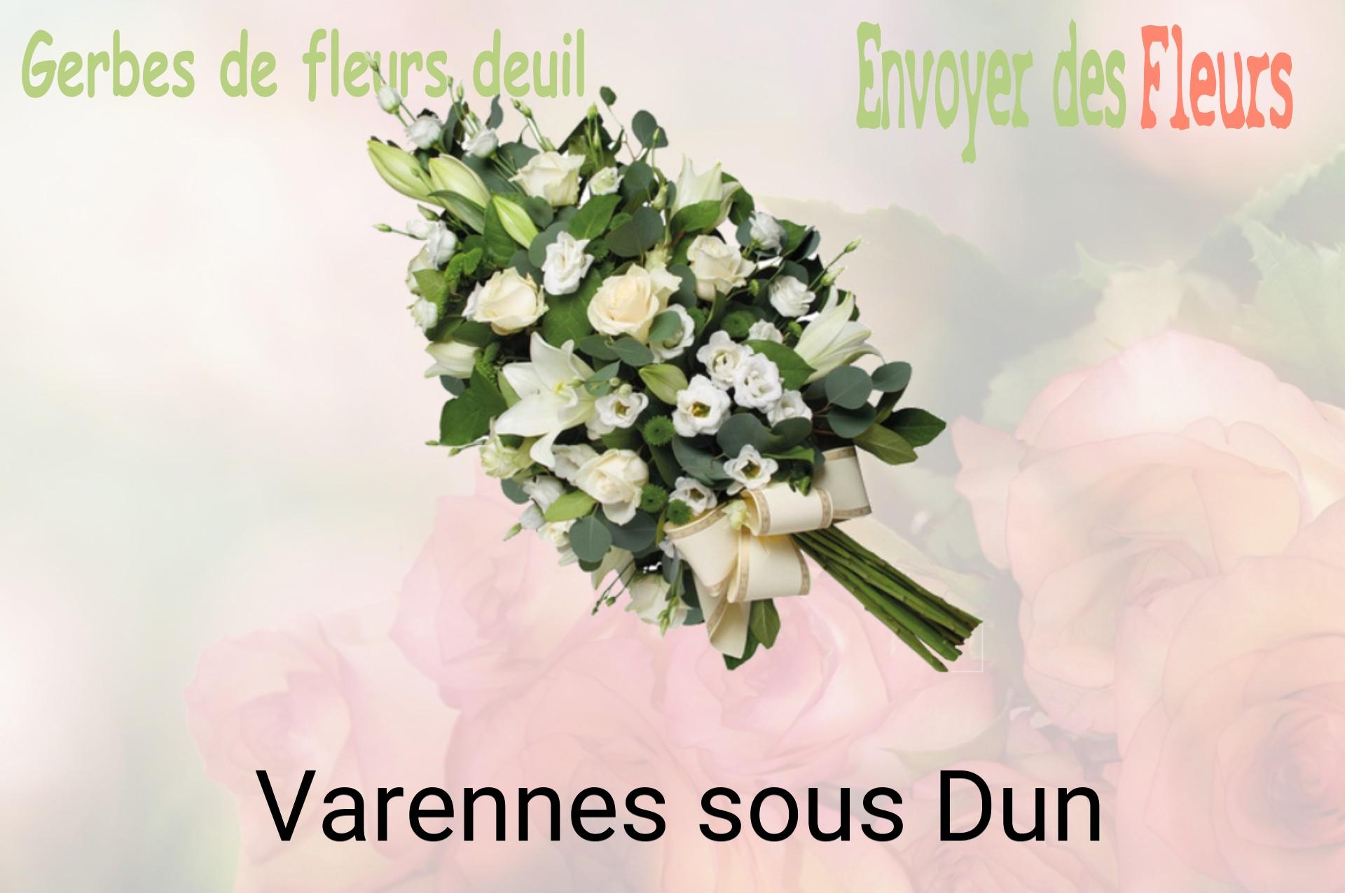 Gerbe de fleurs de deuil livrée à Varennes-sous-Dun